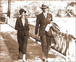 Josep Ensesa i la seva senyora Josefina Montsalvatge